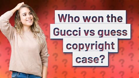 guess gucci|gucci vs guess copyright case.